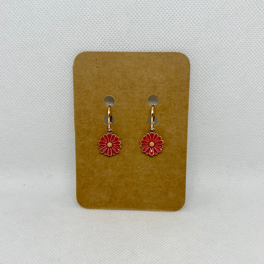 ‘Daisy’ Handmade Flower Earrings