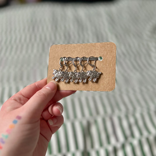 ‘Sheep' Handmade Stitch Marker Set