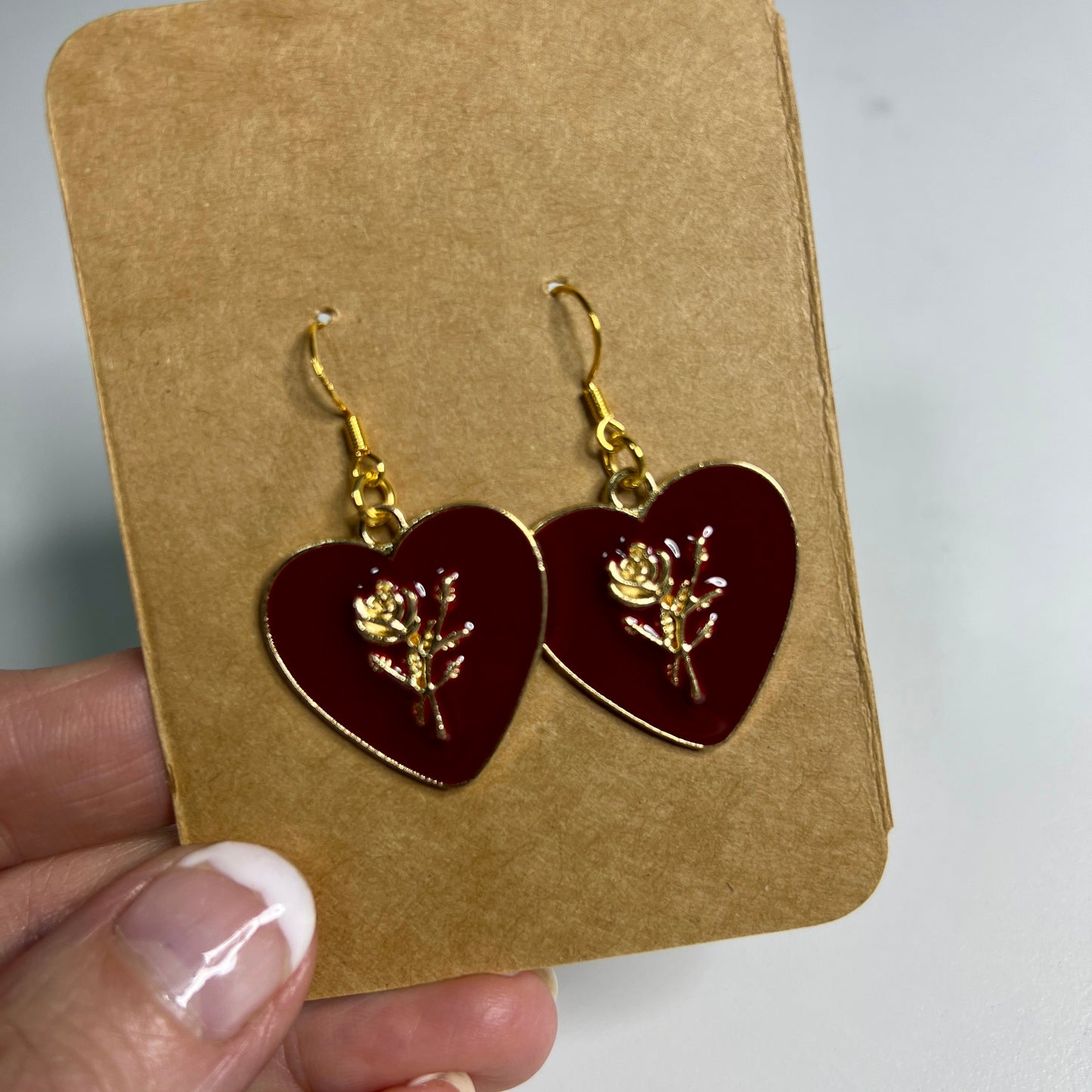 Handmade Valentine’s Earrings